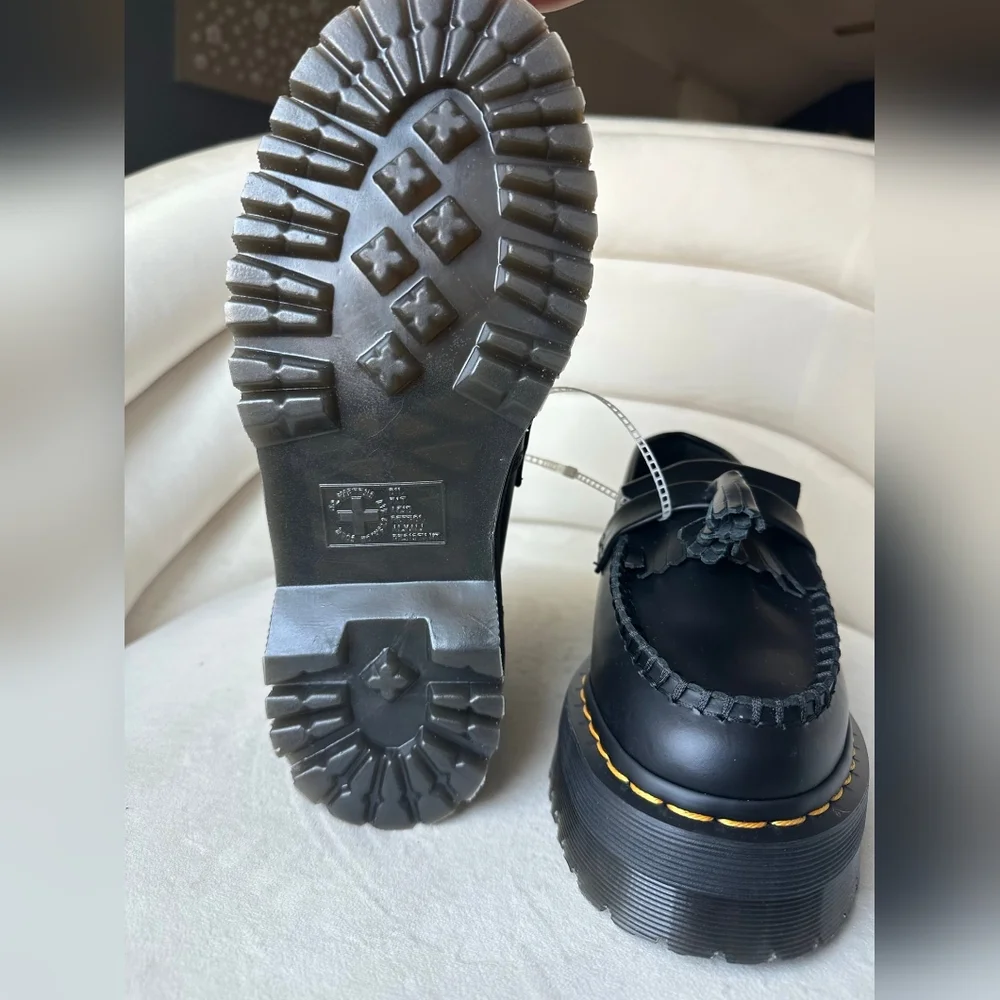 Dr Martens Adrian Bex Smooth Leather Platform Tassel Loafers Shoe Women’s Size 8 - Picture 5 of 10